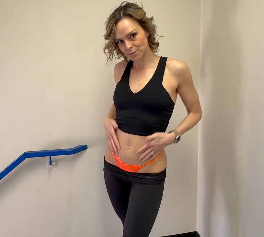 Serenity Cox Innocent Stairwell Blowjob Turns Into Secret Creampie With Friends Wife