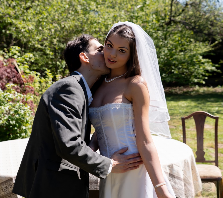 Anha Bellissima Stunning Bride with Amazing Body Fucks Another Man on Her Wedding Day